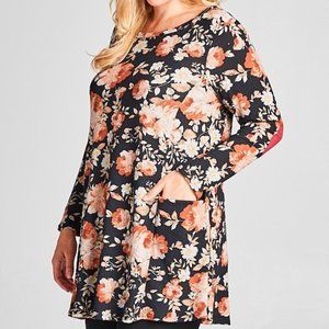 NWT Floral Tunic Top